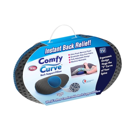 As Seen On Tv Comfy Curve Back Support Pillow Foam CCP-MC6